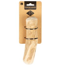 D&D HOME Jucarie de Ros Pentru Caini, Bat din Lemn de Cafea, Marime L, 25-30cm
