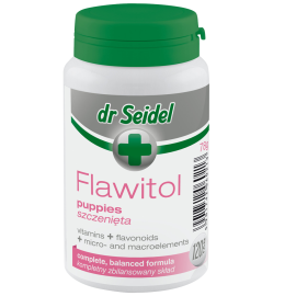 DR. SEIDEL Flawitol Puppy, Vitamine si Minerale pentru Pui de Catel Talie Mica si Medie, 120tablete