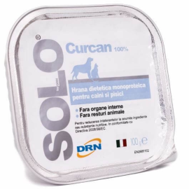 SOLO DRN, cu Curcan, Hrana  Umeda Dietetica Monoproteica Pentru Caini si Pisici, 100g