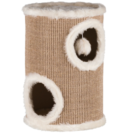 EDOARDO Ansamblu de Joaca Pentru Pisici, Sisal si Plus, Diametru 33cm | Inaltime 50cm