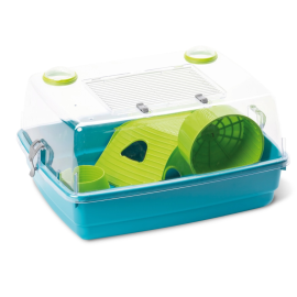 FOP JUNIOR DELUXE, Cusca din Plastic Pentru Hamsteri, Echipata, 42x34x22cm