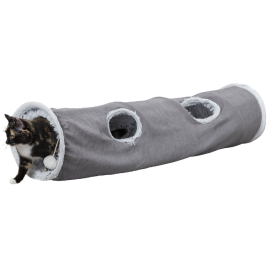 HARVEY Tunel din Plus, cu 4 Intrari, Pentru Joaca si Relaxarea Pisicilor, 116cm | Diametru 27cm