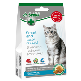 Dr. SEIDEL Hypoallergenic, Recompense Pentru Pisici Sensibile sau cu Alergii Alimentare, 50g