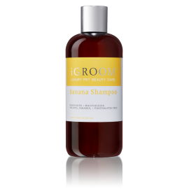 iGROOM Banana Sampon Profesional Concentrat 1:8 Hidratant | Nutritiv | Protector, Orice Tip de Blana, Caini si Pisici 473ml
