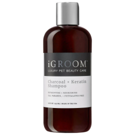 iGROOM Charcoal + Keratin, Sampon Profesional Pentru Curatare Intensa, Detoxifiere si Hidratare Orice Tip de Blana 473ml