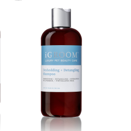 iGROOM Deshedding + Detangling, Sampon Profesional Antinaparlire si Descalcire Blana Caini si Pisici 473ml