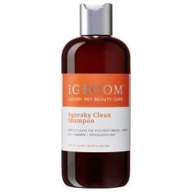 iGROOM Squeaky Clean, Sampon Profesional Concentrat 1:16, Pentru Curatare Profunda Blana Foarte Murdara, Caini sau Pisici, 473ml