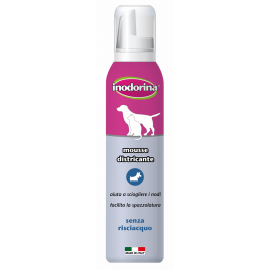 INODORINA Detangling Mousse, Spuma Balsam Leave-in Pentru Descalcirea Parului la Caini si Pisici cu Blana Lunga, 200ml