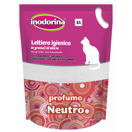 INODORINA Nisip Silicat pentru Litiera Pisicilor 5L | 2.15kg