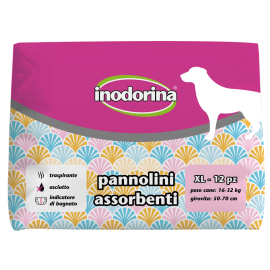INODORINA Scutece Absorbante Pentru Caini, Femele, Marime XL 16-32kg, 12buc