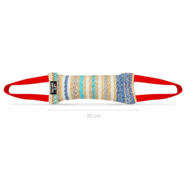 JULIUS K9 Baton Pentru Invatarea Muscaturii, Nylon si Bumbac, 2 Manere, 20x5cm