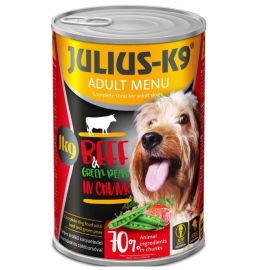 JULIUS K9 DOG, Conserva Hrana Umeda Pentru Caini, cu Vita si Mazare, 1240g