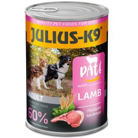 JULIUS K9 DOG, Conserva Hrana Umeda Pentru Caini, Pate cu Miel, 400g