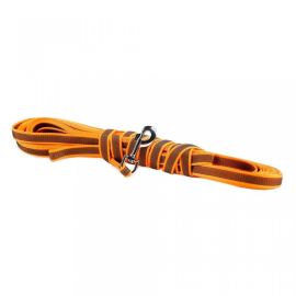  JULIUS K9 Lesa Antiderapanta cu Maner, Portocalie, 3m / 20mm, Caini Maxim 50kg
