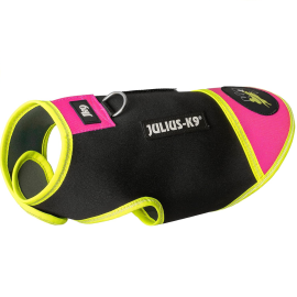  JULIUS K9, Vesta din Neopren Pentru Caini, Roz, Marimea S, Lungime Spate 40cm