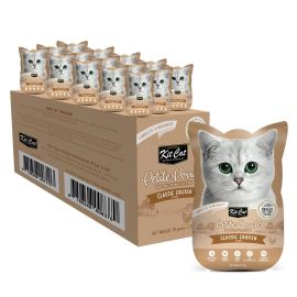 KIT CAT Petit Pouch, Bax Plicuri Hrana Umeda Pentru Pisici, Pui in Aspic, 24x70g