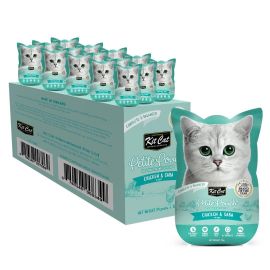 KIT CAT Petit Pouch, Bax Plicuri Hrana Umeda Pentru Pisici, Pui si Macrou in Aspic, 24x70g