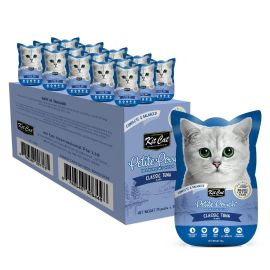 KIT CAT Petit Pouch, Bax Plicuri Hrana Umeda Pentru Pisici, Ton in Aspic, 24x70g