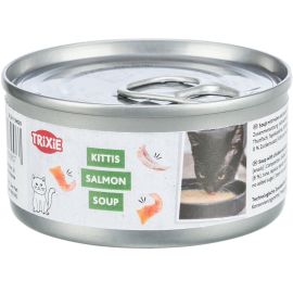KITTIS, Conserva Hrana Umeda Pentru Pisici, Supa de Somon si Pui, 80g
