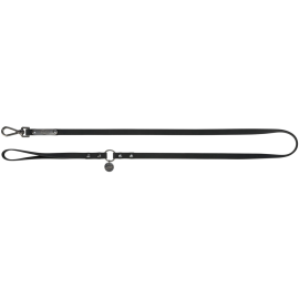 Lesa Antiderapanta Pentru Caini CITY STYLE, Nylon cu PVC, Neagra, Marime S-M, 1.2m | 13mm