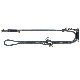 Lesa Reglabila Pentru Caini, Cordelina Neagra, 2m | Diametru 10mm