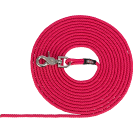 Lesa TRACKING Pentru Caini, Fara Maner, Cordelina Roz, 20m | Diametru 6mm