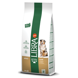 LIBRA Dog Adult cu Miel, Hrană Uscată Premium pentru Câini Adulți de Talie Medie sau Mare, 14kg