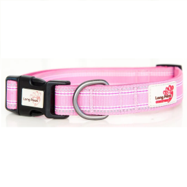 LONG PAWS Comfort Collection, Zgarda Pentru Caini, Silon Roz, Marime M 34-52cm