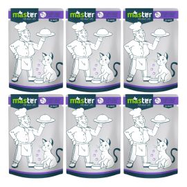 MASTER CAT Plic Hrana Umeda, cu Iepure in Sos, Pentru Pisici Adulte, 80g
