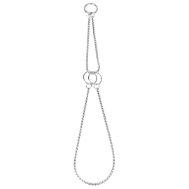 SHOW TECH Snake Chain, Zgarda Metalica Pentru Caini, Semistrangulanta Argintie, Maxim 45cm | 5.0mm