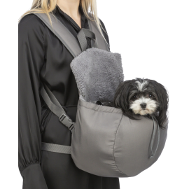 MOLLY Rucsac tip Marsupiu Pentru Caini Maxim 4kg, Gri, 25x17x38cm