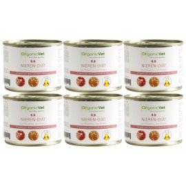 OrganicVet Veterinary Feline Renal, Set Diete Umede Pentru Pisici cu Insuficienta Renala, 6x200g