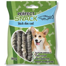 PERFECT Snack, Recompense Pentru Caini, Stick cu Cod, 80g