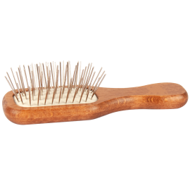 SHOW TECH Mini Pin, Perie Profesionala Dreptunghiulara, Caini Blana Lunga sau Carliontata, 12cm