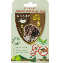 ECTO-MAX Pipeta Antiparazitara Spot-On Pentru Caini Talie Medie | Mare, 3x3ml