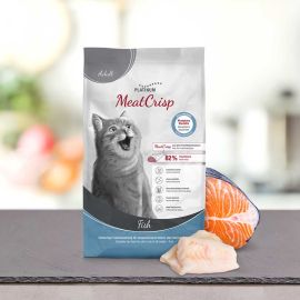 PLATINUM MeatCrisp Adult, cu Peste, Hrana Uscata Pentru Pisici Adulte, 1.5kg