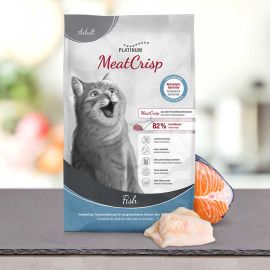 PLATINUM MeatCrisp Adult, cu Peste, Hrana Uscata Pentru Pisici Adulte, 3kg
