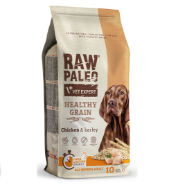 RAW PALEO Healty Grain Adult, Hrana Uscata Monoproteica, cu Pui, Pentru Caini Adulti, 10kg