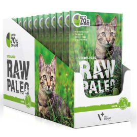 RAW PALEO Sterilised, Vanat, Plic Hrana Umeda Monoproteica, Fara Cereale, Pisica Sterilizata (pateu), 100g