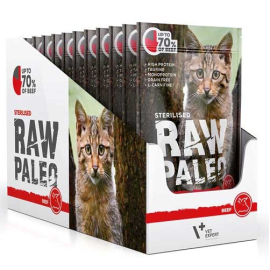 RAW PALEO Sterilised, Vita, Plic Hrana Umeda Monoproteica, Fara Cereale, Pisica Sterilizata (pateu), 100g