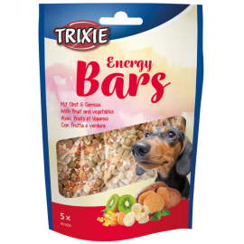 Recompense Pentru Caini TRIXIE, Batoane Energizante cu Pui, Vegetale si Fructe, 100g | 5buc