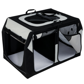 VARIO DOUBLE MOBILE KENNEL Geanta Transport Auto | Cazare Caini, 91x61x60cm