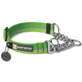 RUFFWEAR Chain Reaction Meadow Green, Zgarda Semistrangulanta Pentru Caini, Marime S 28-36cm