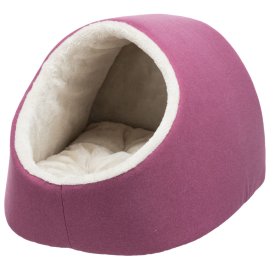 SALVA Casuta Cocheta Pentru Caini Mici si Pisici, Fuchsia, Saltea Detasabila, 50x30x41cm