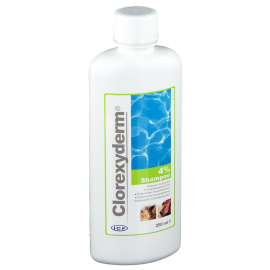 ICF CLOREXYDERM 4%, Sampon Dermatologic Antiseptic, Efect Antibacterial si Antifungic, Caine si Pisica, 250ml  