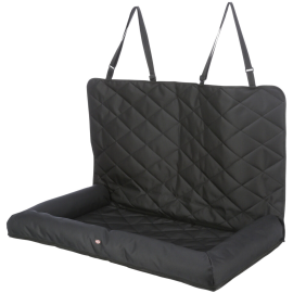 Scaun Auto Lung, cu Spatar, Pentru Caini, Negru, 91x50x10cm