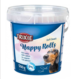Batoane Moi Caini HAPPY ROLLS cu Somon 500g