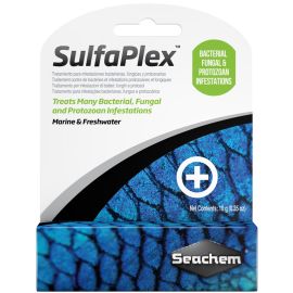 SEACHEM SulfaPlex, Tratament Antibiotic Antibacterian si Antifungic Pentru Pesti de Acvariu, 10g