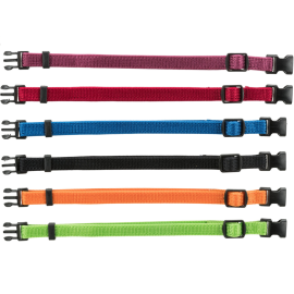 Set 6 Zgarzi Colorate Pentru Identificarea Puilor de Catel, Reglabile, Marime S-M, 17-25cm