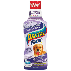 SYNERGY Dental Fresh Plaque & Tartar, Apa de Gura Pentru Caini, cu Efect Antitartru, 237ml